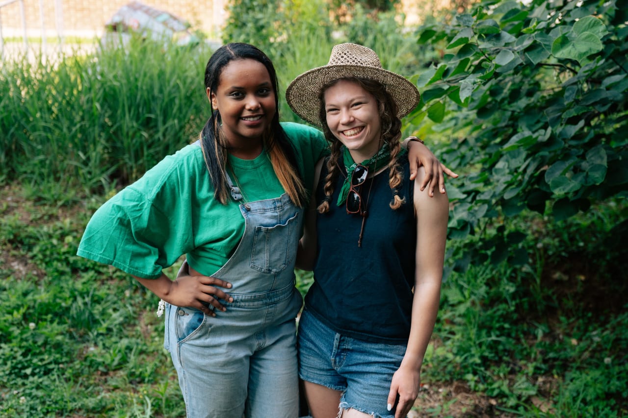 MLK Jr. Magnet High students Bethel Derege and Grace Olson rehabilitated a rain garden at their school by planting new perennials and creating an environmental club. The club’s focus is to maintain the rain garden. The pair of two students received a second grant for another project, which introduced a TerraCycle recycling bin for teachers to discard classroom materials into.